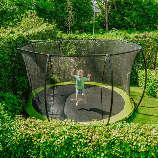 EXIT Silhouette Ground Trampoline + Safetynet 366cm (12ft)