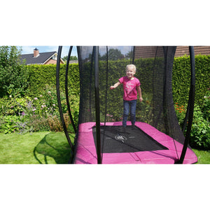 EXIT Silhouette Rectangle Trampoline 153x214 (5x7ft) - Pink