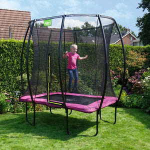 EXIT Silhouette Rectangle Trampoline 153x214 (5x7ft) - Pink