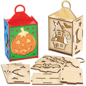 Halloween Wooden Lantern Kits (Pack of 3)