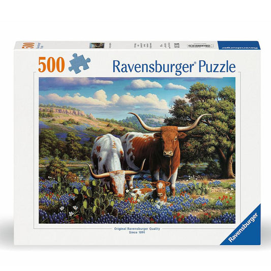 500 Pieces Jigsaw Puzzle - Longhorns