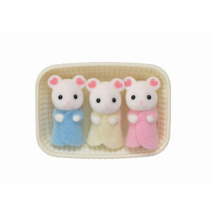 Sylvanian Families Marshmallow Mouse Triplets