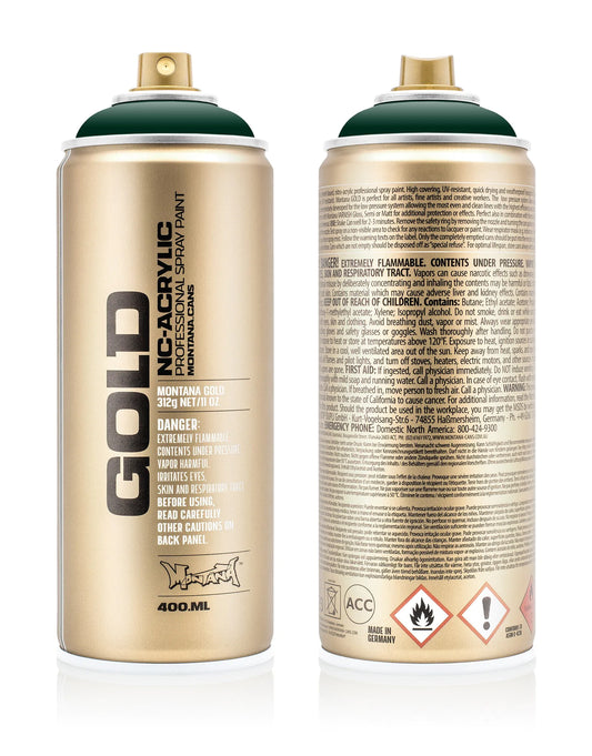 Montana GOLD Spray Paint 400ml - Deep Forest (G6090)