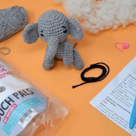 Knitty Critters Pouch Pals - Ross The Elephant