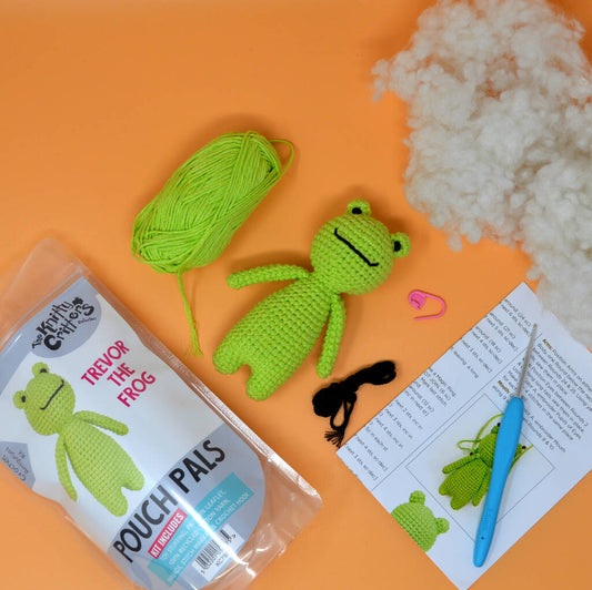 Knitty Critters Pouch Pals - Trevor The Frog