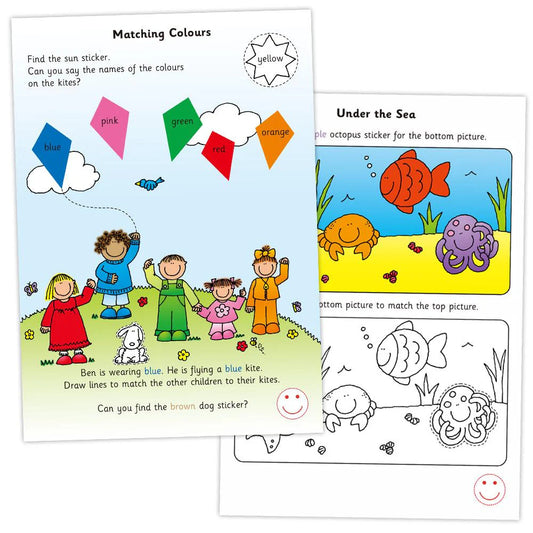 GALT Colour, Shapes and Sizes Sticker Book