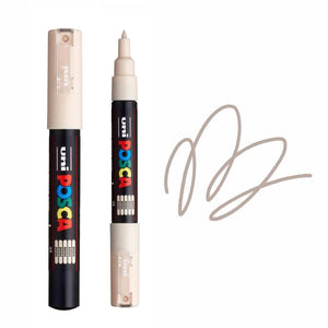 uni Posca PC-1M Extra Fine Bullet Tip Paint Marker Beige