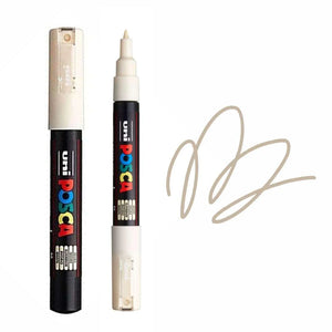 uni Posca PC-1M Extra Fine Bullet Tip Paint Marker Ivory