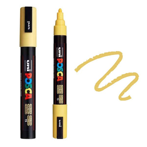 uni Posca PC-5M Medium Bullet Tip Paint Marker Straw Yellow