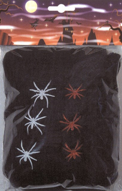 BLACK WEB W/6 SPIDERS 100GR