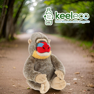 Keeleco Mandrill Monkey Plush Toy 25cm