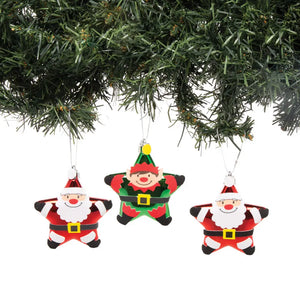 Santa & Elf Star Bauble Kits (Pack of 6)