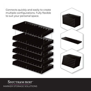 Spectrum Noir Universal BLACK Pen Trays - 6 Trays