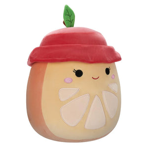 Squishmallows 12 Inch - Celia Orange Slice with Red Bucket Hat