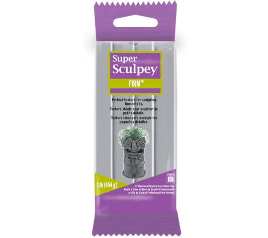 Super Sculpey 16oz (454g) Firm Grey Clay