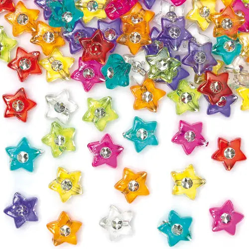 Star Diamante Beads (Pack of 300)