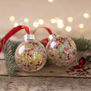 Mini Craft Kit Christmas Baubles Sequins