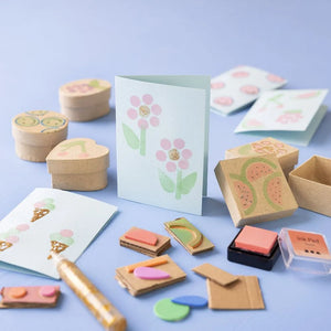 Craft Kit Foam Printing -  Decorated Boxes & Cards