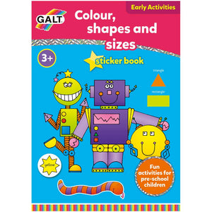 GALT Colour, Shapes and Sizes Sticker Book