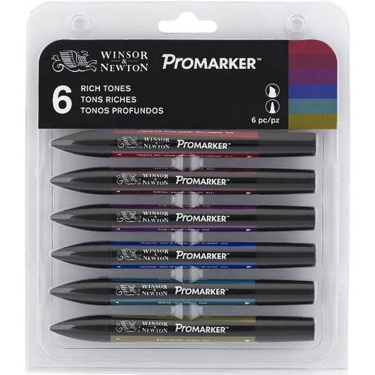 Winsor & Newton ProMarker 6 Set - Rich Tones