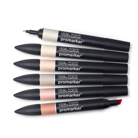 Winsor & Newton Promarker - 6 Skin Tones Set 1