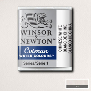 Cotman Watercolour Chinese White Half Pan