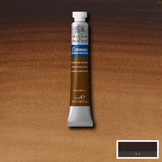 Cotman Watercolour Vandyke Brown 8ml