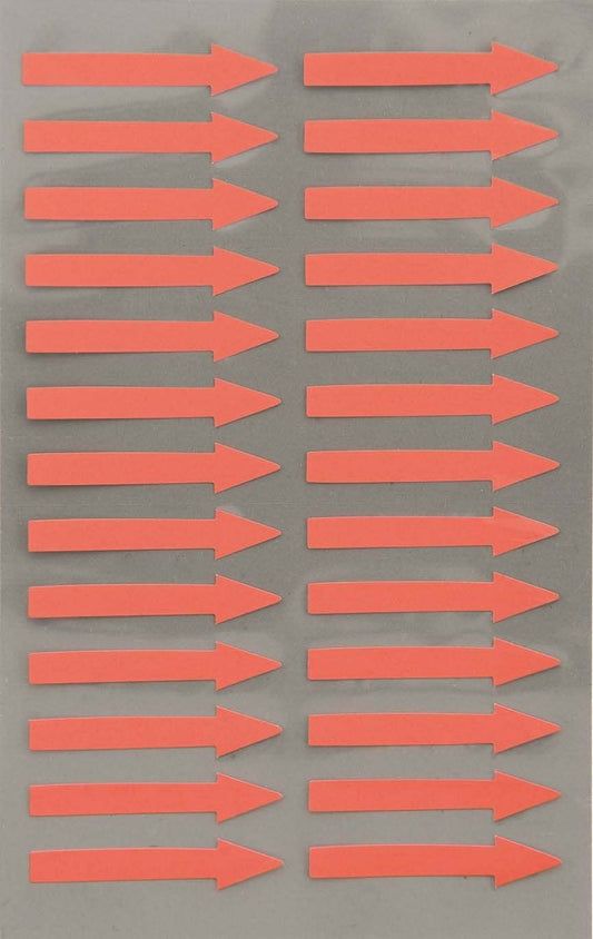 Neon Red Arrow Sticker Sheet