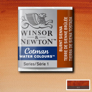 Cotman Watercolour Burnt Sienna Half Pan