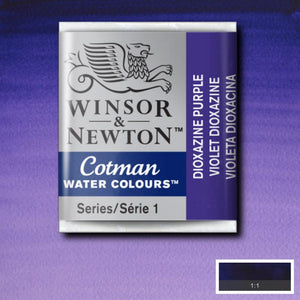 Cotman Watercolour Dioxazine Violet Half Pan