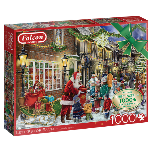 Falcon – Letters for Santa (2×1000 pieces, 1 puzzle for free)