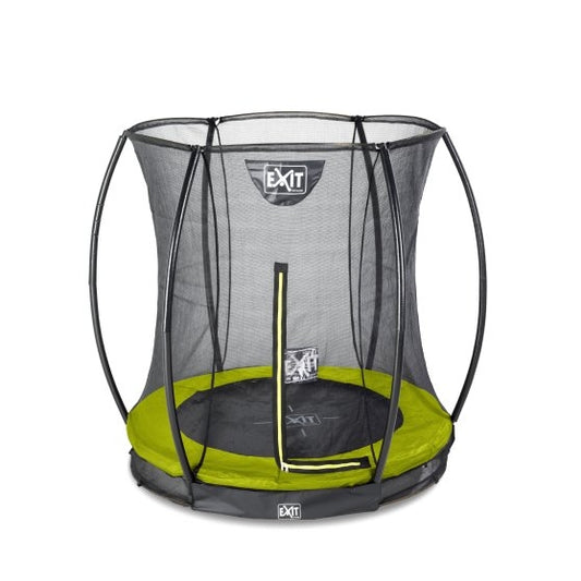 EXIT Silhouette ground trampoline ø183cm with safety net - green