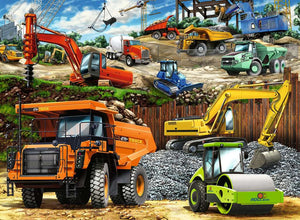 Construction Vehicles 100 Piece XXL Jigsaw Puzzle