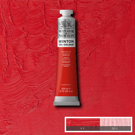 Winton Oil Colour Vermilion Hue 200ml