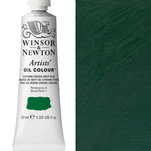 Winsor and Newton 37ml Chrome Green Deep Hue - Artists' Oil