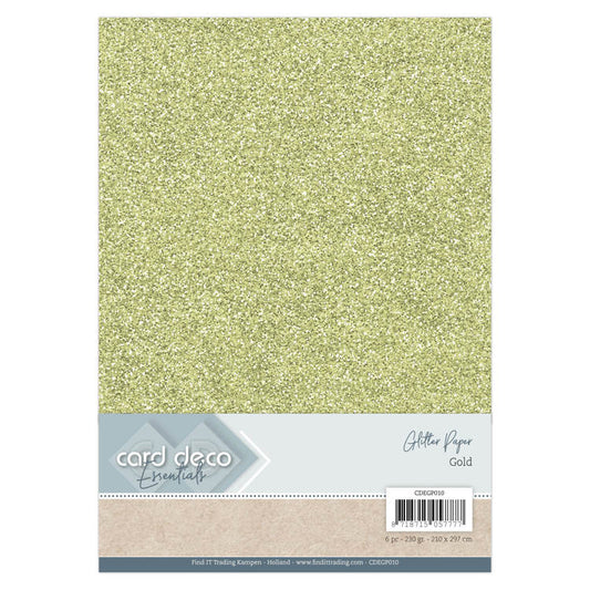 Essentials Glitter Paper Gold