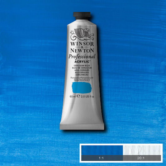 60ml Cerulean Blue - Professional Acrylic