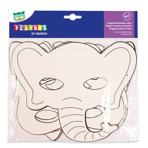 Paper mask animals 16 pcs