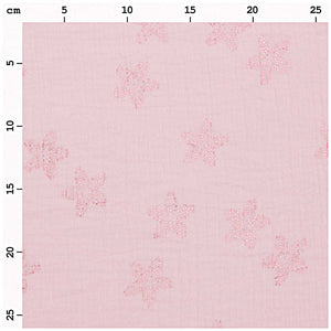 Crinkle Muslin Sakura Sakura pink, hot foil