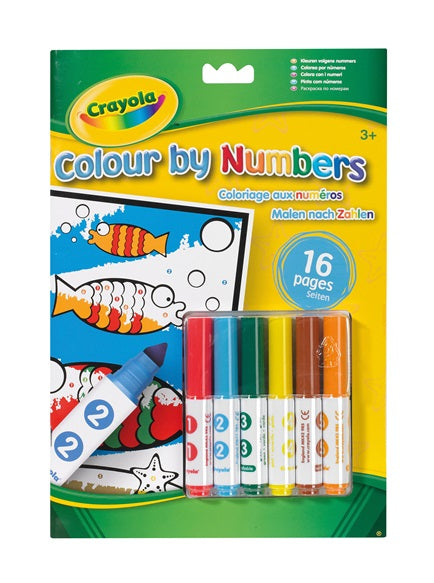 Crayola Colour By Numbers With Markers