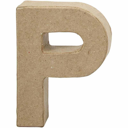 PAPIER MACHE LETTER 10CM -P