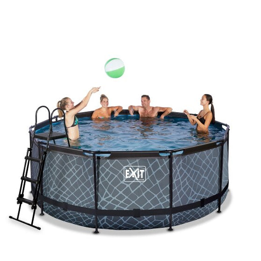 EXIT Frame Pool ø360x122cm (12v Sand filter)