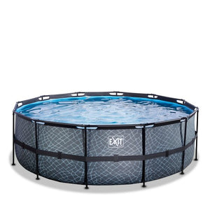 EXIT Frame Pool ø427x122cm (12v Sand filter)