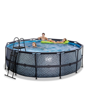 EXIT Frame Pool ø427x122cm (12v Sand filter)