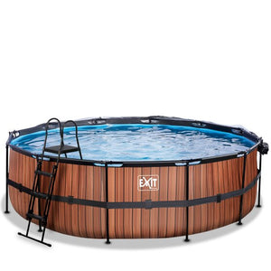 EXIT Frame Pool ø488x122cm (12v Sand filter)