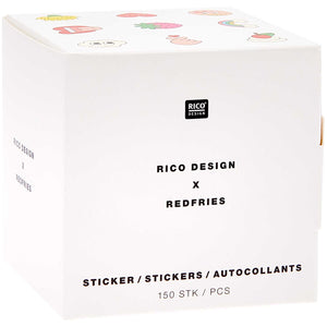 Rico Design x Redfries Sticker Eye Candy 5cm 150 pieces on a roll