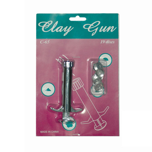 CREATE CLAY GUN WITH 9 DISCS