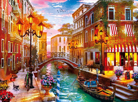 Sunset Over Venice 500 Piece Jigsaw Puzzle