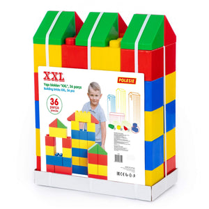 Building bricks XXL, 36 pcs