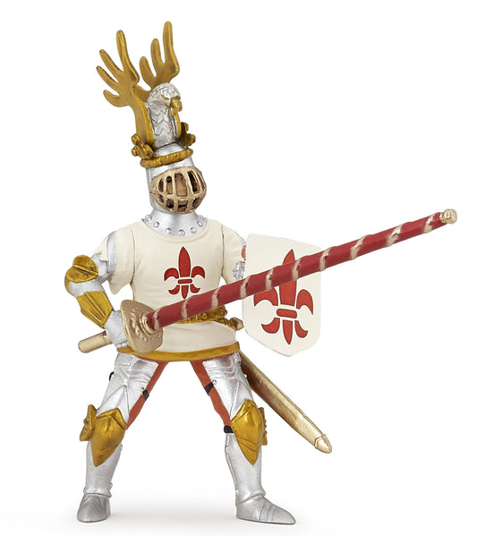 Papo White Knight Fleur De Lys